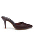 GNIST Classy Pointed Mule Brown Stiletto Heel