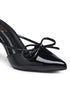 GNIST Pointed Mule With Bow Black Stiletto Heel
