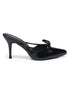 GNIST Pointed Mule With Bow Black Stiletto Heel