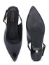 GNIST Classy Pointed Black Kitten Heel