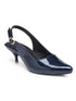 GNIST Classy Pointed Navy Kitten Heel