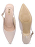 GNIST Classy Pointed Nude Kitten Heel