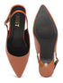 GNIST Classy Pointed Tan Kitten Heel