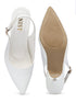 GNIST Classy Pointed White Kitten Heel