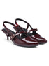 GNIST Structured pointed Cherry Kitten Heel