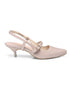 GNIST Structured pointed Nude Kitten Heel
