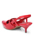 GNIST Structured pointed Red Kitten Heel