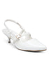 GNIST Structured pointed White Kitten Heel