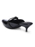 GNIST Structured Mule Black Kitten Heel
