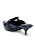 GNIST Structured Mule Navy Kitten Heel