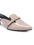 GNIST Structured Mule Nude Kitten Heel