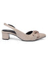 GNIST Embellished Pointed Nude Block Heel
