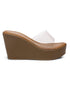 Gnist Beige Transparent High Platforms Heels
