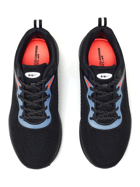 GRETTA Black Men's Running Shoes