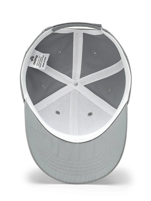Polyester Solid Grey Unisex Cap