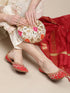 Handcrafted Red Embellished Punjabi Jutti for Women