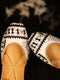 Fusion White & Black Embroidered Punjabi Juttis