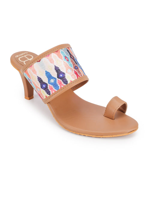Urban Chic Kohlapuri Chappal with Heel - 1