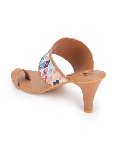 Urban Chic Kohlapuri Chappal with Heel - 1