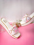 Masakali White Embroidered Ethnic Wedge