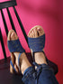 GYPSY Denim Blue Vegan Leather Flats