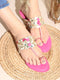 Gulabo Pink Kolhapuri Flats