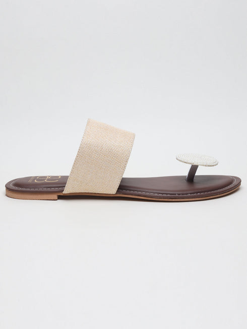 Ragini Brown Kolhapuri Flats