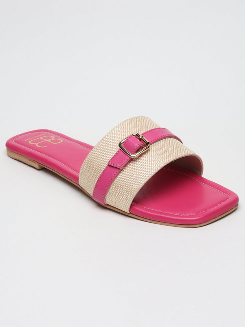 TrendiTread Textured Pink Sliders