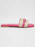 TrendiTread Textured Pink Sliders