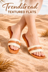 TrendiTread Textured Brown Sliders
