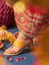 Garden Galleria Yellow Kolhapuri Block Heels