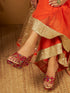 Party Pop Red Ethnic Wedge Heels