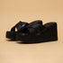 Gabby Criss-Cross Textured Wedges
