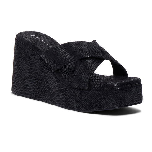 Gabby Criss-Cross Textured Wedges