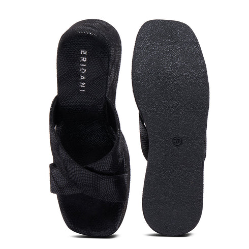 Gabby Criss-Cross Textured Wedges