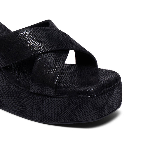 Gabby Criss-Cross Textured Wedges