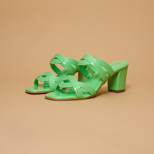 Grasshopper Patent Block Heels
