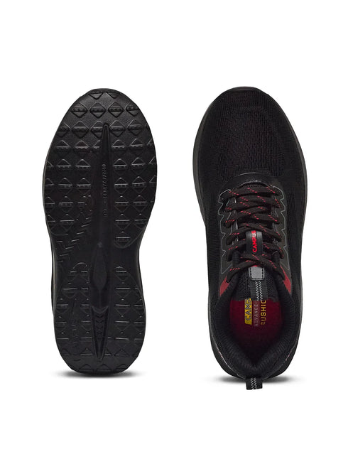 HEDGE Black Men's Running Shoes
