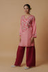 Kashirmir Aari Work Short Kurta - Pink