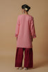 Kashirmir Aari Work Short Kurta - Pink