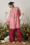 Kashirmir Aari Work Short Kurta - Pink