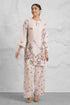 Lawn Cotton Printkari Co-ord Set - Off White with Floral with Farsi Pant
