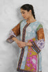 Lawn Cotton Co-ord Set - Multicolor with Bold Floral Print with Farsi Pant