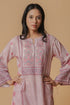 Lawn Cotton Printkari Co-ord Set – Blush Pink Floral with Farsi Pant