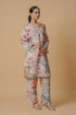 Lawn Cotton Printkari Co-ord Set – Multicolor Pastel Floral Print With Straight pant