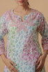 Lawn Cotton Printkari Co-ord Set – White Multicolor With Straight pant