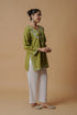 Kashmiri Aari Work Cotton Short Kurta – Green