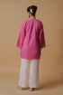 Kashmiri Aari Work Cotton Short Kurta – Pink