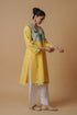 Kashirmir Aari Work Long Kurta – Yellow