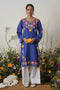 Kashirmir Aari Work Long Kurta – Blue